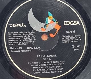 Sisa La Catedral LP doble 1977