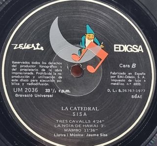 Sisa La Catedral LP doble 1977