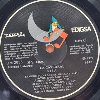 Sisa La Catedral LP doble 1977