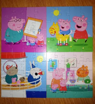 Puzzle Peppa Pig 4 Puzzles Progresivos