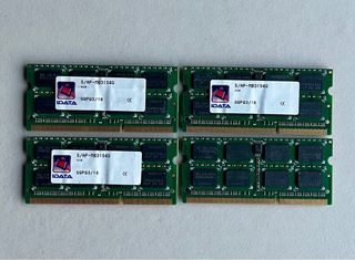 4 módulos Memoria RAM x 4GB IDATA / Samsung