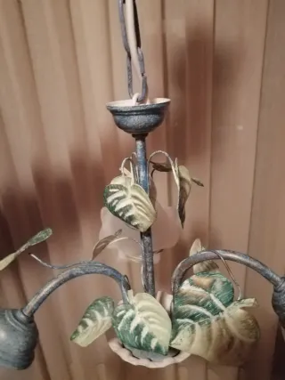 Lámpara colgante vintage floral