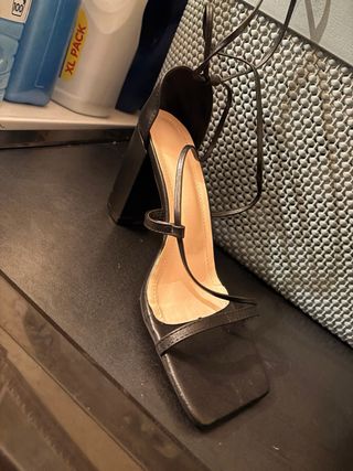 Tacones negros fiesta mujer