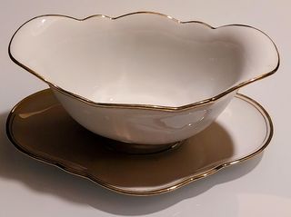 Salsiera Seltmann Weiden - Porcellana Oro Vintage