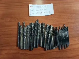 45 Brocas de Hierro (Nº 2 al 5) usadas