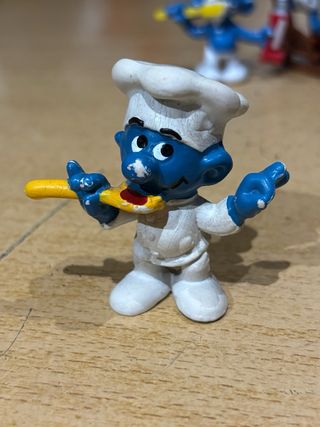 LOTE 3 FIGURAS PITUFOS PAPA PITUFO