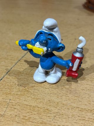 LOTE 3 FIGURAS PITUFOS PAPA PITUFO