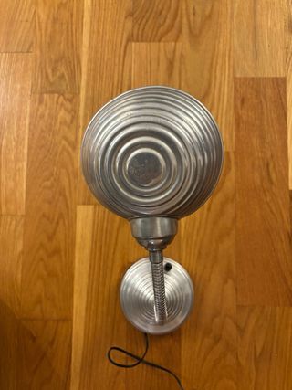 Lámpara flexo vintage plateada