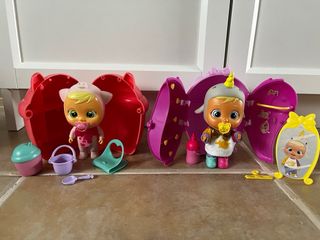 Lote Bebés Llorones, casitas y accesorios