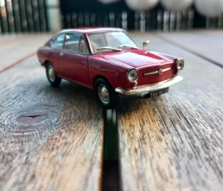 Fiat 124 Coupé Altaya 1:43 Matrícula PT