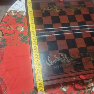 Juego Ajedrez Chino Xiangqi Vintage Maletín