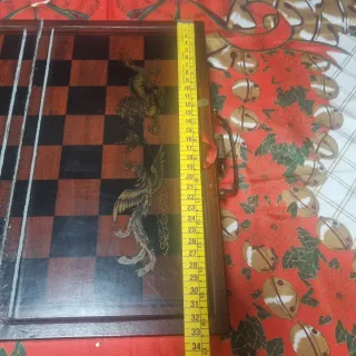 Juego Ajedrez Chino Xiangqi Vintage Maletín