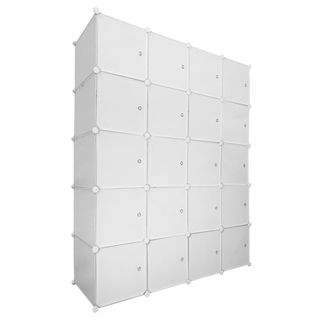 Armario Vestidor 20 Cubos/Puertas Blanco NUEVO