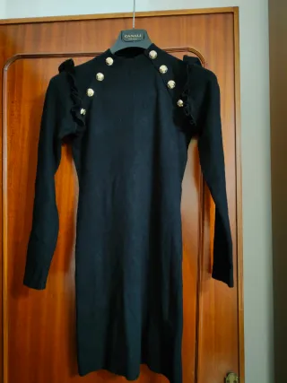 Abito nero aderente caldo taglia S/M