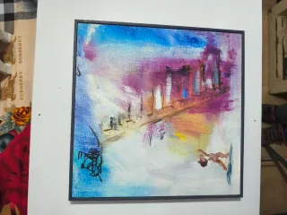 Díptico “Angelitos”  Pintura original sobre lienzo