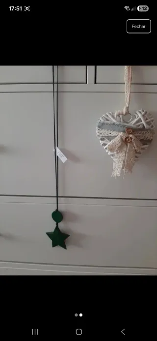 Colar comprido com pingente de estrela