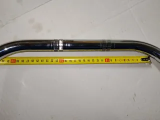 Manillar cuernos de vaca custom cromado