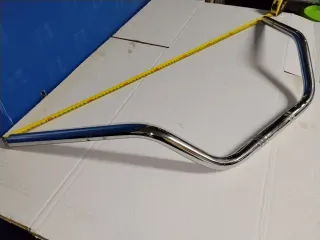 Manillar cuernos de vaca custom cromado