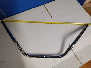 Manillar cuernos de vaca custom cromado