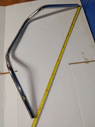 Manillar cuernos de vaca custom cromado