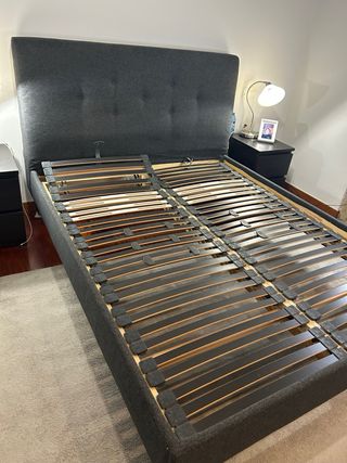 Cama Ikea IDANÄS Gris