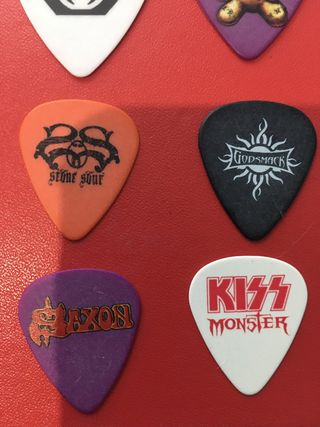 Púas de guitarra de colección - Varias bandas