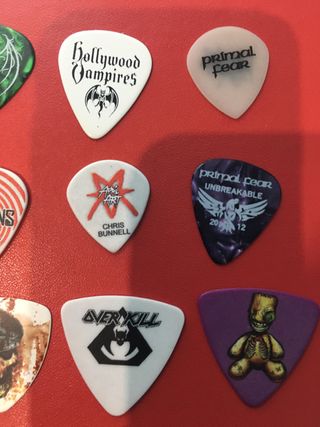 Púas de guitarra de colección - Varias bandas