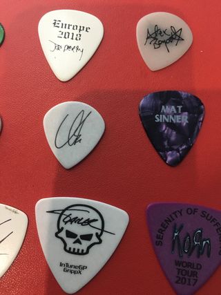 Púas de guitarra de colección - Varias bandas