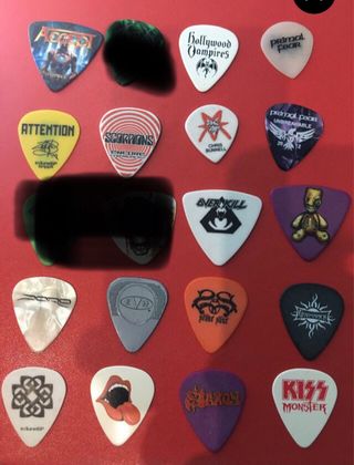 Púas de guitarra de colección - Varias bandas