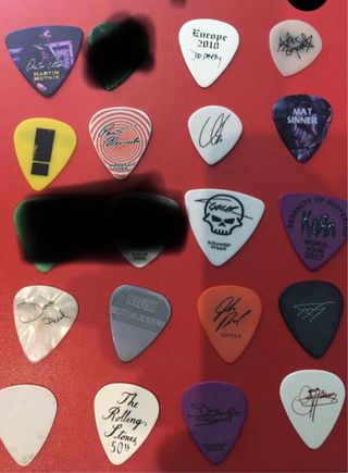 Púas de guitarra de colección - Varias bandas
