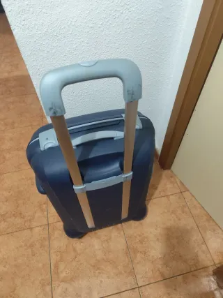 Maleta Delsey Rígida Dura Azul y Gris