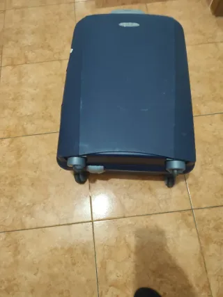 Maleta Delsey Rígida Dura Azul y Gris