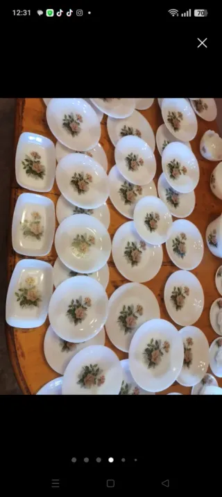 Vajilla Arcopal Flor Rosa