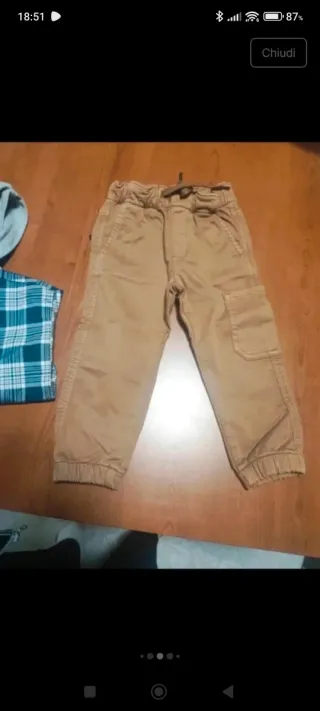 Completo bambino camicia e pantaloni