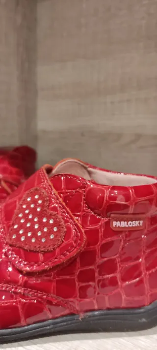 Botines niña rojos PABLOSKY