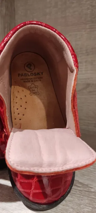 Botines niña rojos PABLOSKY