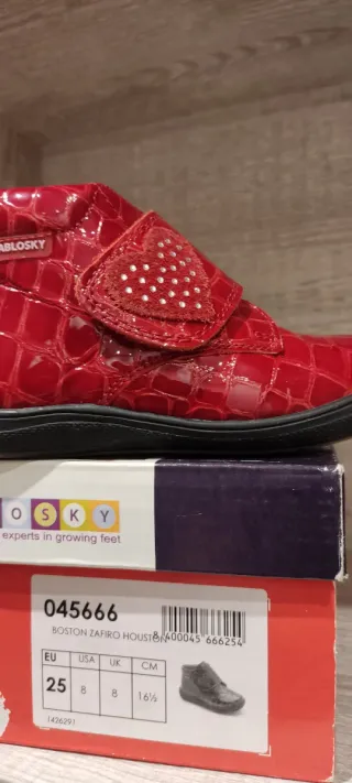 Botines niña rojos PABLOSKY