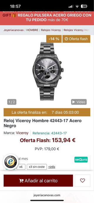 Reloj Viceroy 42443 Hombre