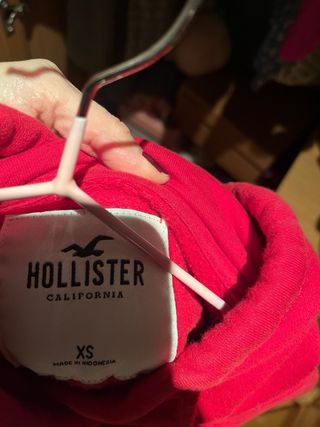 Sudadera Hollister Roja Talla XS