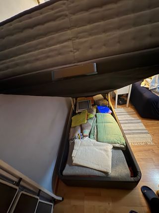 Somier baúl y colchón