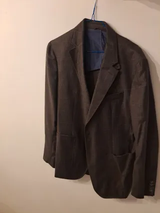 Americana Hackett Marrón Cuadros