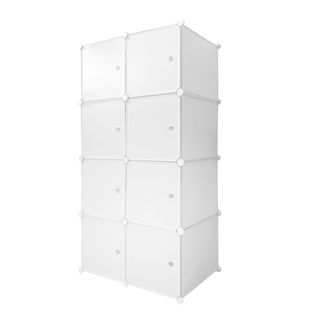 Armario Vestidor 8 Cubos 147x75x47 Cm Blanco NUEVO