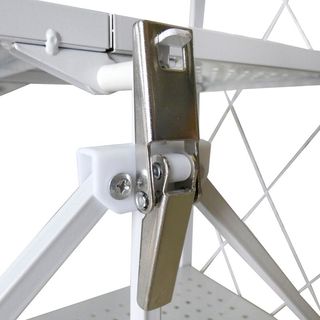 Estantería Plegable Con Ruedas Blanco NUEVO