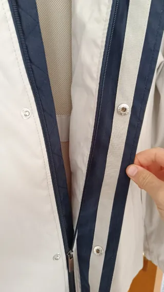 Parka Cárdigan Sport Talla 52 Blanca