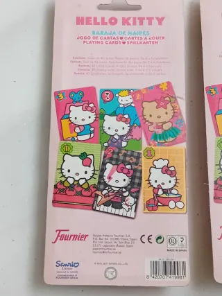 Lote 2 Barajas Cartas Hello Kitty Precintadas