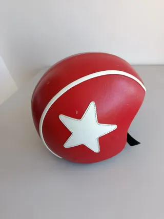 Casco Vespa Rojo Estrella Blanca