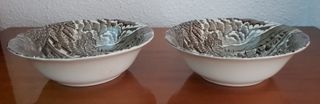 2 Cuencos Porcelana Decorados