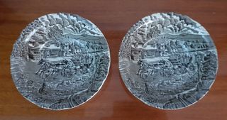 2 Cuencos Porcelana Decorados