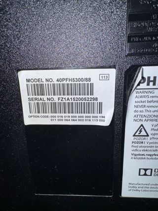 TV Philips 40 pulgadas