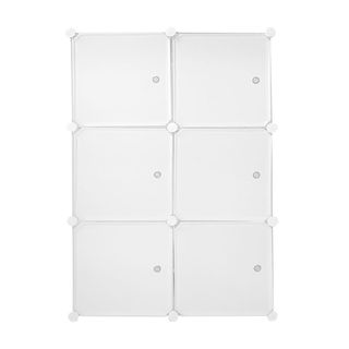 Armario Vestidor 6 Cubos 110x75x47 Cm Blanc NUEVO
